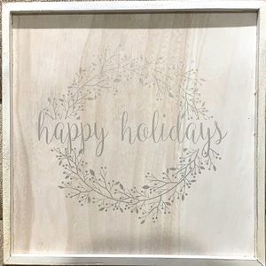 Happy Holidays wall decor